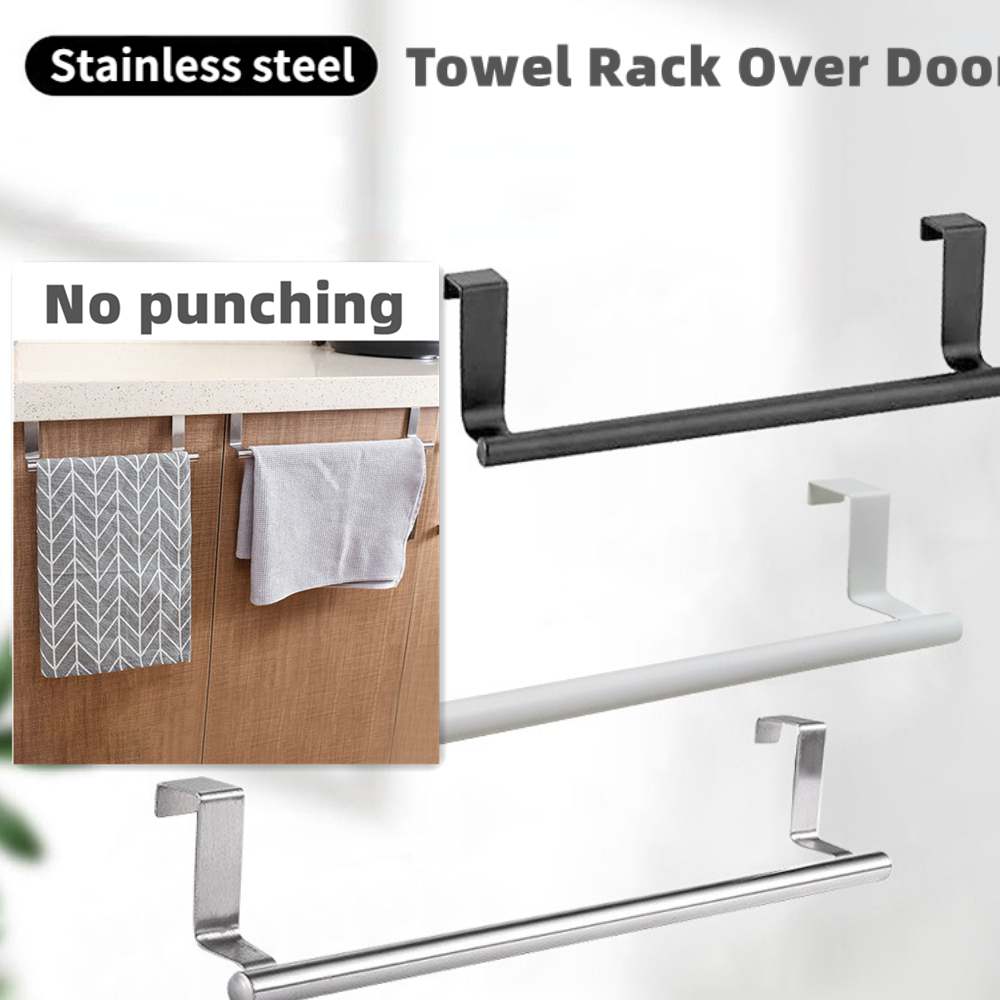Kitchen Appliances Cabinet - 1/2Pcs Towel Rack Over Door Towel