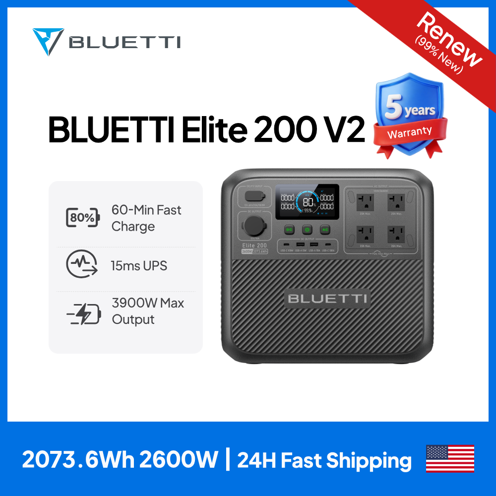 Toaster - 【Renew】BLUETTI Elite 200 V2 Portable Power