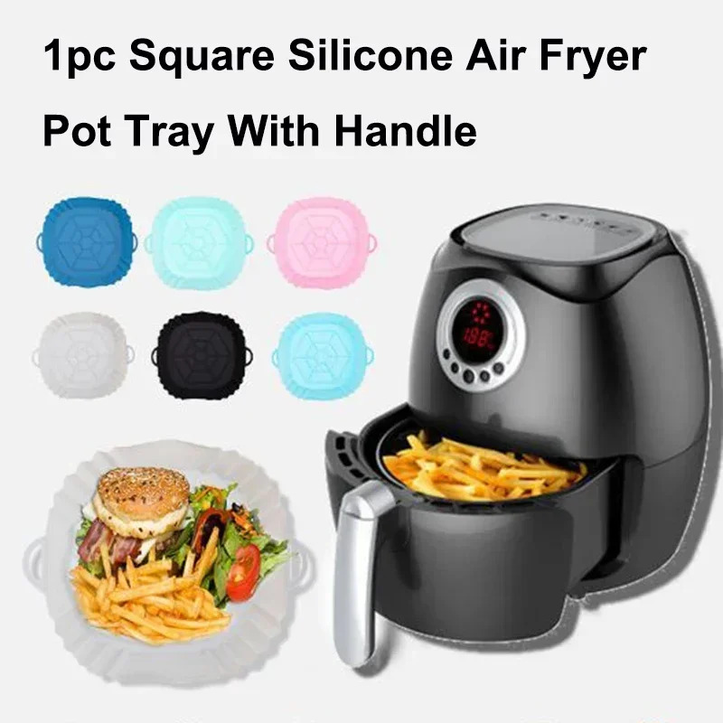1PC Silicone Air Fryer Basket, - Air Fryer recension och pris