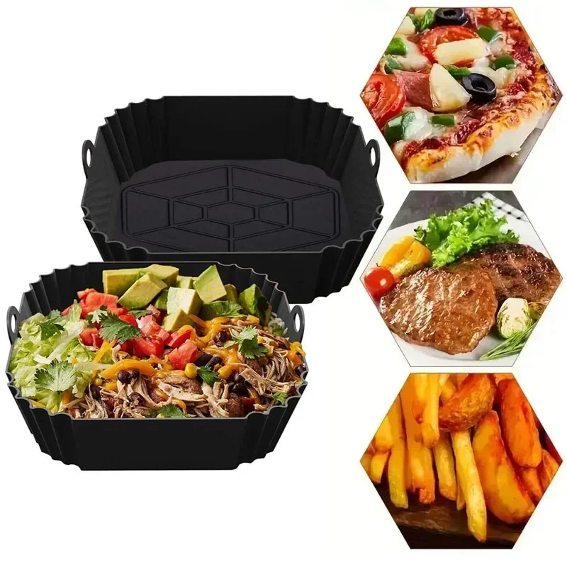 1PC Silicone Air Fryer Basket, - Air Fryer recension och pris
