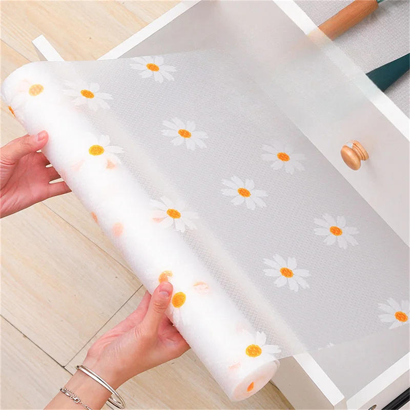 1 Roll Daisy Shelf Liner For K - Kitchen Appliances Cabinet recension och pris
